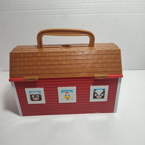 Mattel Uno Moo Animal Farm Learning Game Barn w/Haystacks & All Animal Pieces - Picture 3 of 5